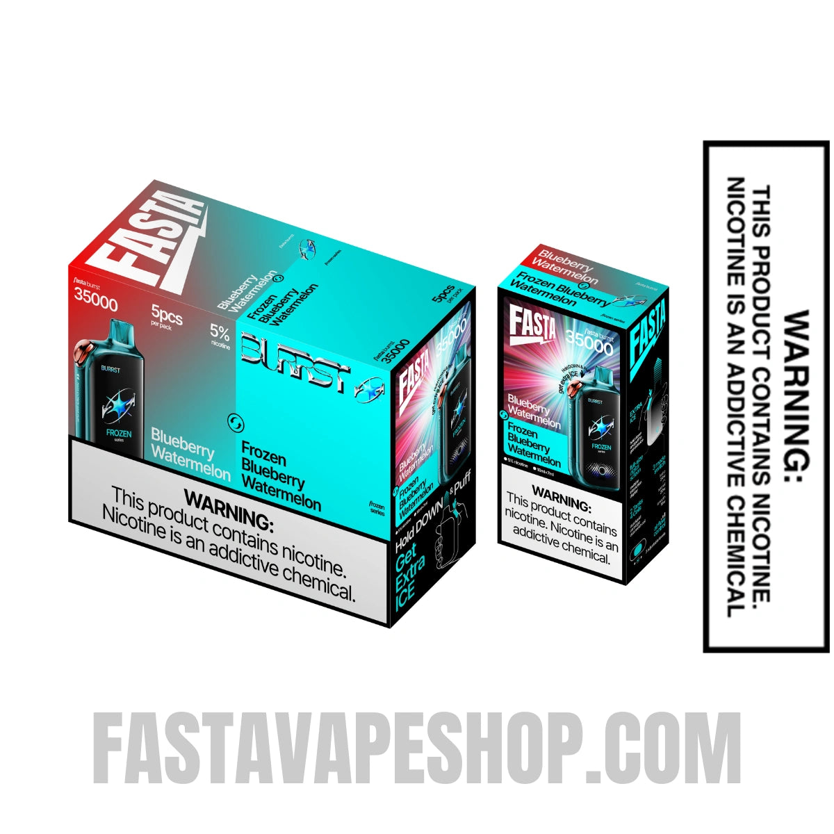 Blueberry Watermelon / Frozen Blueberry Watermelon Fasta Burrst 35000 Vape with bundle box Blueberry Watermelon / Frozen Blueberry Watermelon Fasta Burrst 35000 Vape with bundle box