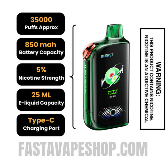 Meta Moon / Meta Moon Sode Fasta Burrst 35000 Fizz Series Vape Specifications Meta Moon / Meta Moon Sode Fasta Burrst 35000 Fizz Series Vape Specifications