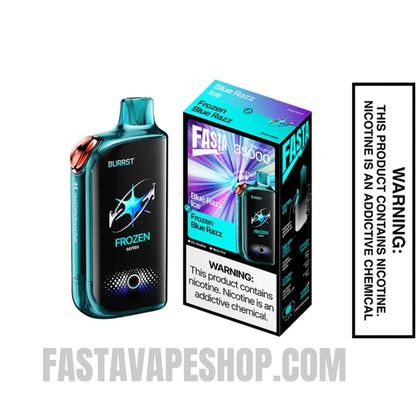 Blue Razz Ice / Frozen Blue Razz Fasta Burrst 35000 Vape With Package Box