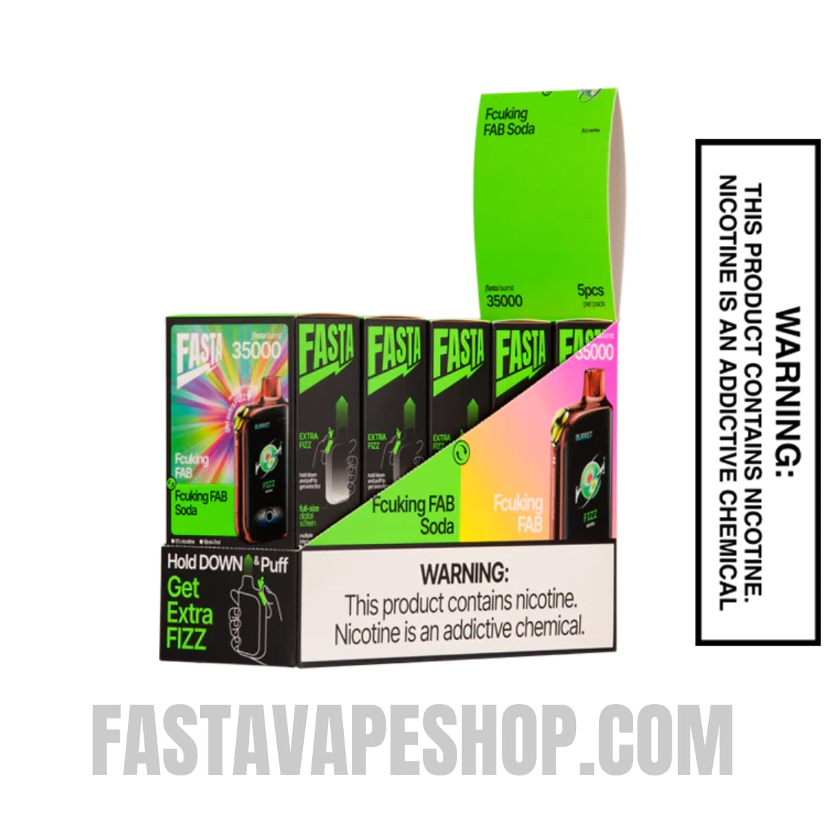Fcuking FAB / Fcuking FAB Soda Fasta Burrst 35000 Fizz Series Vape with bundle box