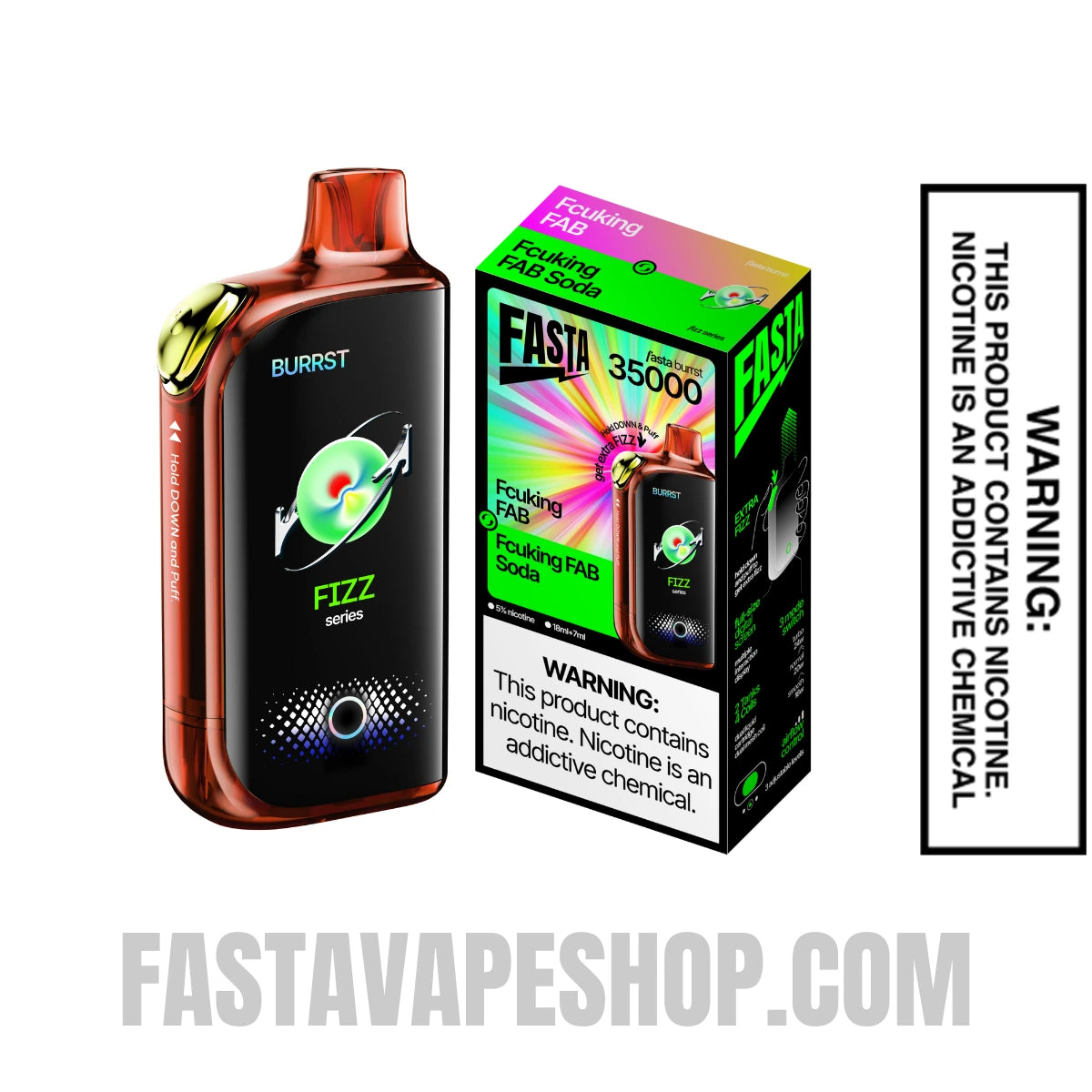 Fcuking FAB / Fcuking FAB Soda Fasta Burrst 35000 Fizz Series Vape With Package Box