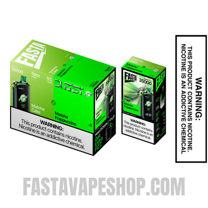 Matcha Cake / Matcha Frappuccino Fasta Burrst 35000 Fizz Series Vape with bundle box